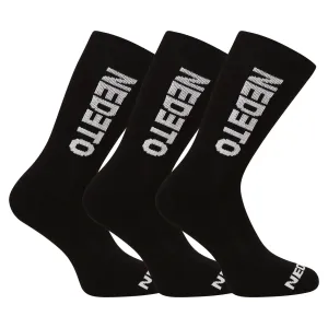 3PACK socks Nedeto high black #8355547