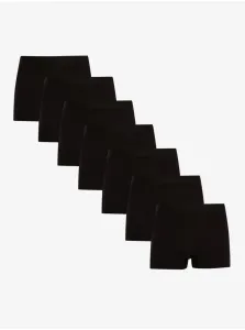 Sada siedmich pánskych boxeriek v čiernej farbe Nedeto #576164