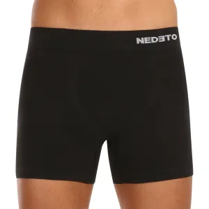 Men's boxers Nedeto seamless bamboo black