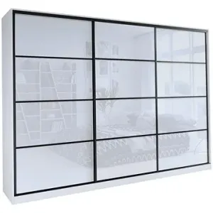 Nejlevnější nábytek Harazia 280 bez zrkadla – biely lesk #9061496