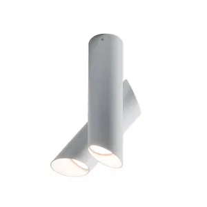 Nemo Tubes LED stropné svietidlo dvojsvetelné biele/biele