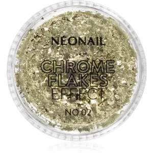 NEONAIL Effect Chrome Flakes trblietavý prášok na nechty odtieň No. 2 0,5 g