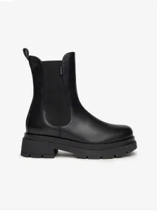 NeroGiardini Black Leather Chelsea Shoes Nero Giardini - Women #615169