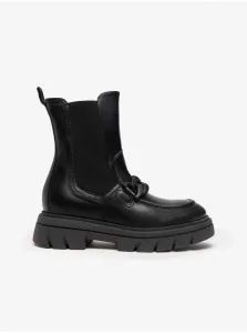 NeroGiardini Black Leather Chelsea Shoes Nero Giardini - Women #615181