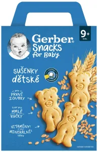 Gerber Snacks for Baby Detské SUŠIENKY (od ukonč. 9. mesiaca) 1x180 g