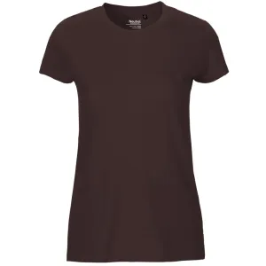 Neutral Dámske tričko Fit z organickej Fairtrade bavlny - Hnedá | S