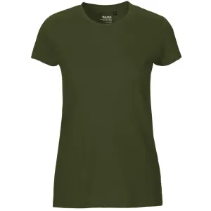 Neutral Dámske tričko Fit z organickej Fairtrade bavlny - Military | XS