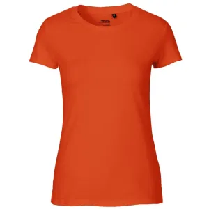 Neutral Dámske tričko Fit z organickej Fairtrade bavlny - Oranžová | XS
