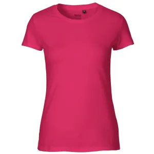 Neutral Dámske tričko Fit z organickej Fairtrade bavlny - Ružová | XS