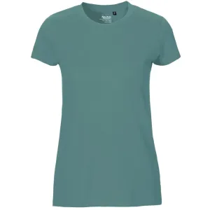 Neutral Dámske tričko Fit z organickej Fairtrade bavlny - Teal | XS