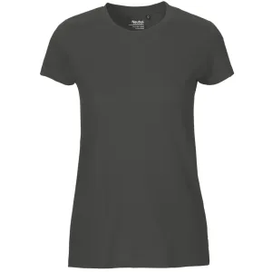 Neutral Dámske tričko Fit z organickej Fairtrade bavlny - Uhľová | XS