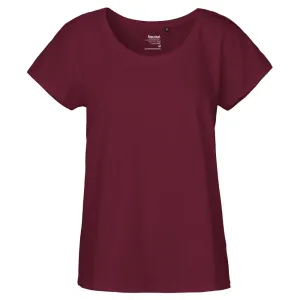 Neutral Dámske tričko Loose Fit z organickej Fairtrade bavlny - Bordeaux | XS