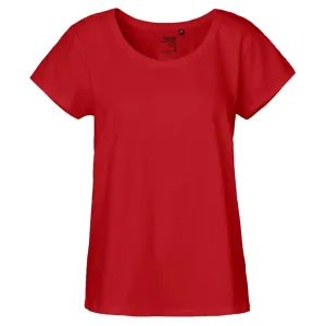Neutral Dámske tričko Loose Fit z organickej Fairtrade bavlny - Červená | XS