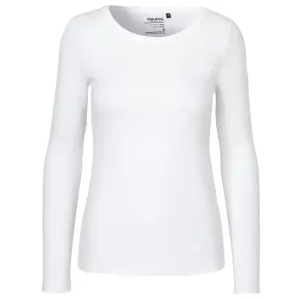Neutral Dámske tričko s dlhým rukávom z organickej Fairtrade bavlny - Biela | L