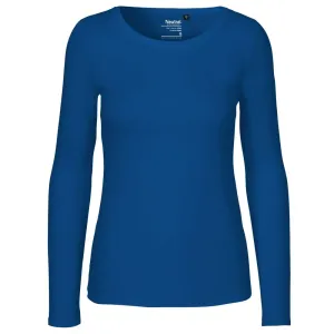 Neutral Dámske tričko s dlhým rukávom z organickej Fairtrade bavlny - Kráľovská modrá | XS