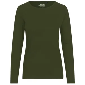 Neutral Dámske tričko s dlhým rukávom z organickej Fairtrade bavlny - Military | L