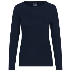 Neutral Dámske tričko s dlhým rukávom z organickej Fairtrade bavlny - Námornícka modrá | S