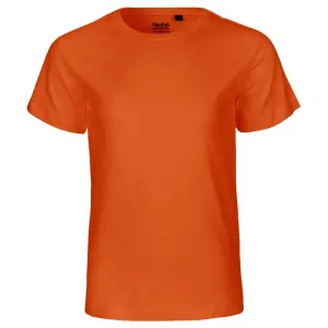 Neutral Detské tričko s krátkym rukávom z organickej Fairtrade bavlny - Oranžová | 92/98