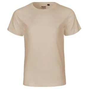 Neutral Detské tričko s krátkym rukávom z organickej Fairtrade bavlny - Piesková | 104/110 #5325527