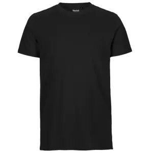 Neutral Pánske tričko Fit z organickej Fairtrade bavlny - Čierna | S