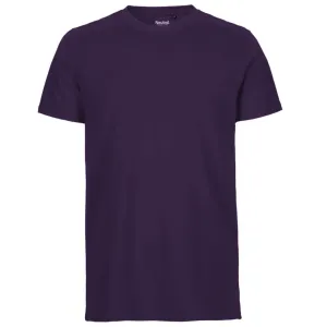 Neutral Pánske tričko Fit z organickej Fairtrade bavlny - Fialová | M