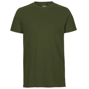 Neutral Pánske tričko Fit z organickej Fairtrade bavlny - Military | M