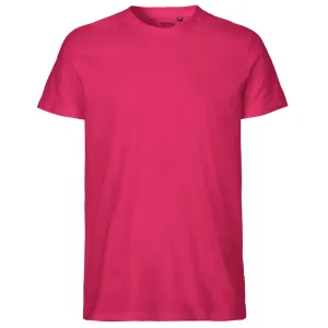 Neutral Pánske tričko Fit z organickej Fairtrade bavlny - Ružová | L