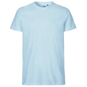 Neutral Pánske tričko Fit z organickej Fairtrade bavlny - Svetlomodrá | M