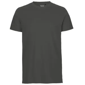 Neutral Pánske tričko Fit z organickej Fairtrade bavlny - Uhľová | XXL