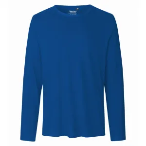Neutral Pánske tričko s dlhým rukávom z organickej Fairtrade bavlny - Kráľovská modrá | L