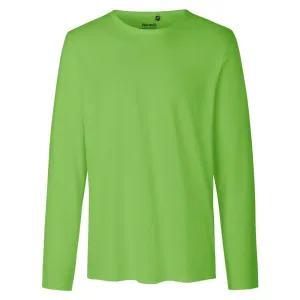 Neutral Pánske tričko s dlhým rukávom z organickej Fairtrade bavlny - Limetková | L