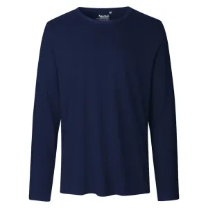 Neutral Pánske tričko s dlhým rukávom z organickej Fairtrade bavlny - Námornícka modrá | L