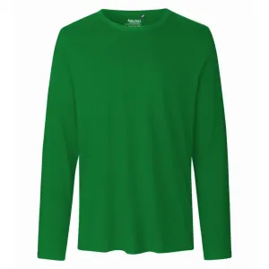 Neutral Pánske tričko s dlhým rukávom z organickej Fairtrade bavlny - Zelená | L