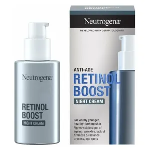 Neutrogena Retinol Boost Night Cream 50 ml nočný pleťový krém na veľmi suchú pleť; na pigmentové škvrny; proti vráskam; spevnenie a lifting pleti