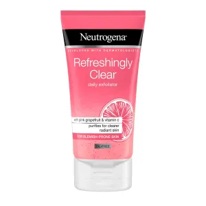Neutrogena Refreshingly Clear Daily Exfoliator 150 ml peeling unisex na veľmi suchú pleť; na problematickú pleť s akné