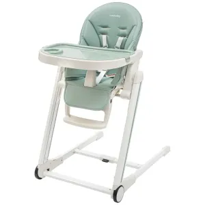 NEW BABY - Jedálenská stolička Muka dusty green