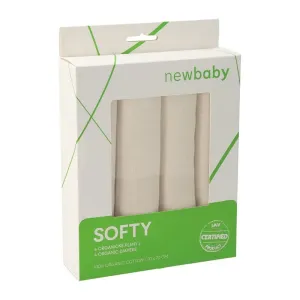 NEW BABY - Látkové plienky z organickej bavlny Softy 70 x 70 cm 4 ks