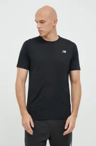 New Balance ACCELERATE SHORT SLEEVE Pánske športové tričko, čierna, veľkosť #6746052