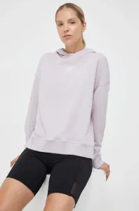 Mikina New Balance dámska, ružová farba, s kapucňou, s potlačou #8766500