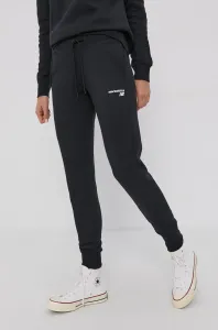 Nohavice New Balance WP03805BK dámske, čierna farba, jednofarebné #4092892