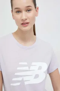 Tričko New Balance dámsky, fialová farba