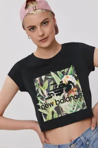 Tričko New Balance WT11511BK dámske, čierna farba