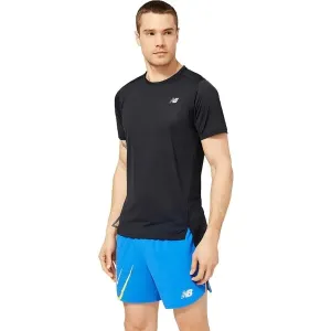New Balance ACCELERATE SHORT SLEEVE Pánske športové tričko, čierna, veľkosť XL