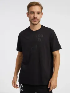 Bavlnené tričko New Era čierna farba, s potlačou, CHICAGO BULLS