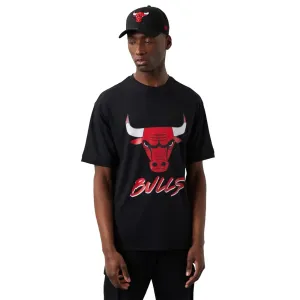 Chicago Bulls NBA Script Mesh T-shirt Black/Red L Tričko
