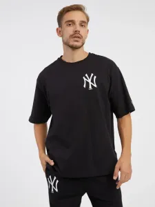 New Era MLB ESSENTIALS LC OS TEE NEYYAN Pánske tričko, čierna, veľkosť S