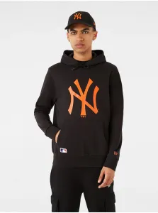 New York Yankees MLB Seasonal Team Logo Black/Orange L Mikina