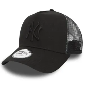 New Era 9Forty Trucker Clean NY Yankees Black On Black - Size:UNI