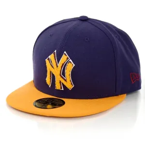 New Era Chenille Plique NY Yankees Cap - Size:7 3/8