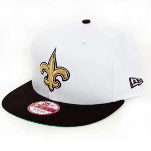New Era 9Fifty White Top New Orleans Saints Snapback - Size:S–M
